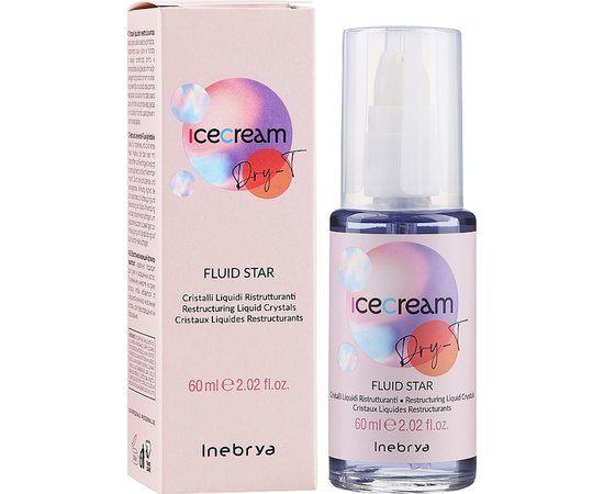 Флюид жидкие кристаллы Inebrya Fluid Star Restructuring Liquid Crystals Mango, 60 ml, изображение 2