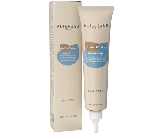Гелевий пілінг для очищення та відновлення балансу шкіри голови Alter Ego ScalpEgo Balancing Treatment Pre-Shampoo, 150 ml, фото 