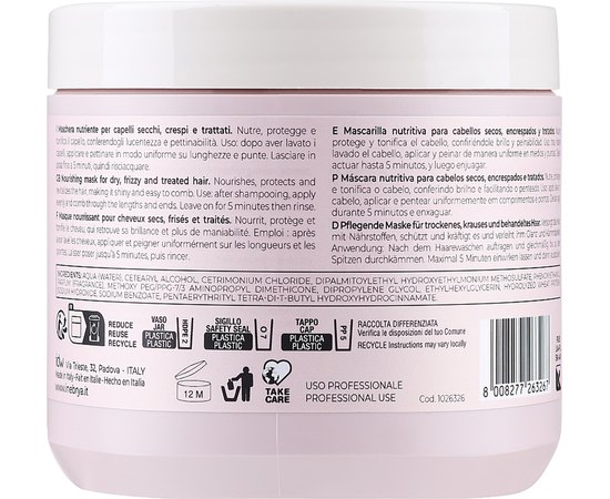Маска для сухих, вьющихся и окрашенных волос Inebrya Mask Dry-T, изображение 2