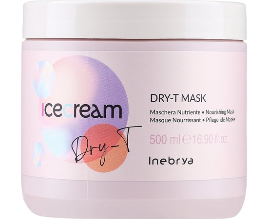 Inebrya Mask Dry-T Маска для сухих, кучерявих і фарбованого волосся, фото 