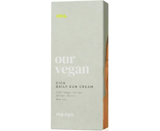 Крем сонцезахисний веганський заспокійливий Manyo Our Vegan Cica Daily Sun Cream SPF50, 50 ml, фото _ab__is.image_number.default