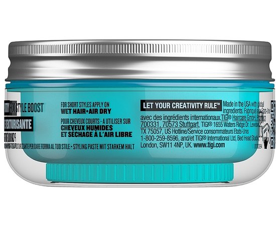 Легкая паста текстурирующая для волос Tigi Bed Head Manipulator, изображение 2