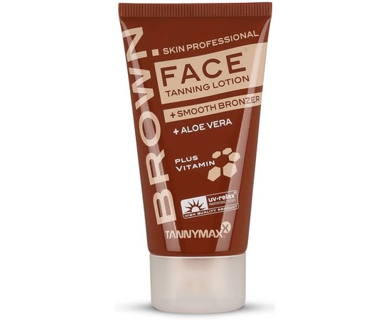 Лосьйон для засмаги обличчя із легкими бронзантами Tannymaxx Brown Skin Professional Face Tanning Lotion, 50 ml, фото 