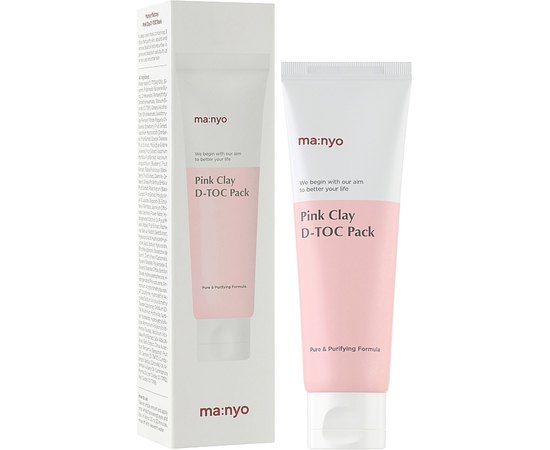 Маска глиняная для глубокой очистки пор Manyo Pink Clay D-TOC Mask, 75 ml, изображение 2