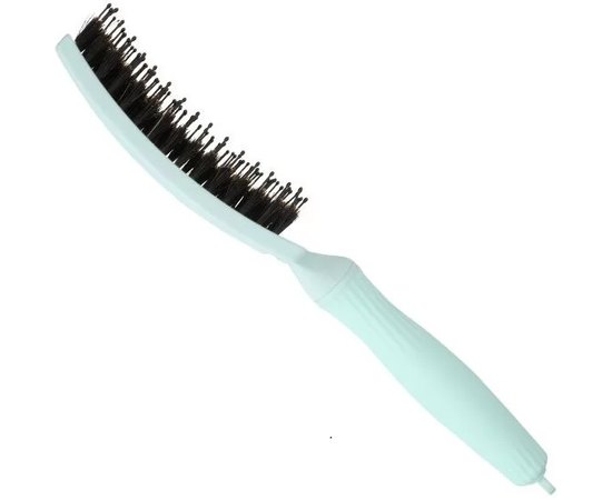 Щетка изогнутая продувная с комбинированной щетиной Olivia Garden Finger Brush Combo Nineties Fizzy Mint, изображение 3