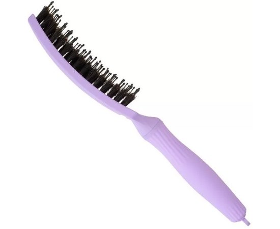 Щетка изогнутая продувная с комбинированной щетиной Olivia Garden Finger Brush Combo Nineties Grape Soda, изображение 3