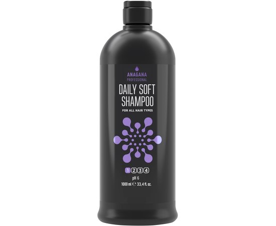 Шампунь Ежедневный мягкий для всех типов волос Anagana Daily Soft Shampoo, изображение 2