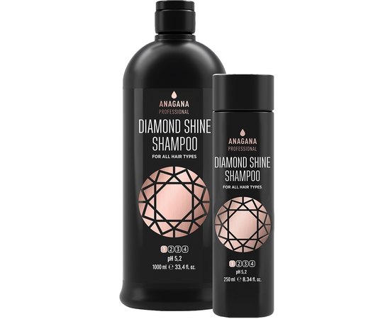 Шампунь Діамантовий блиск для всіх типів волосся Anagana Diamond Shine Shampoo, фото 