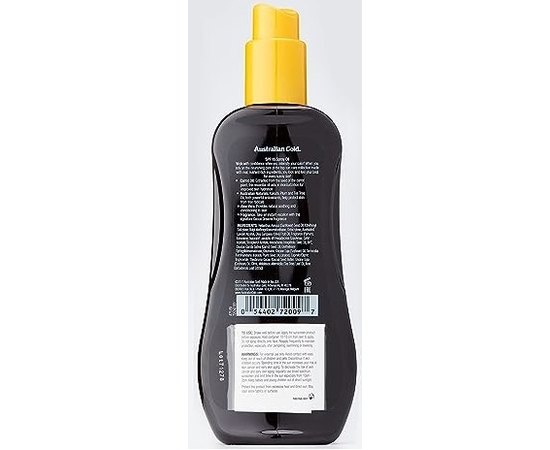 Солнцезащитный спрей с морковным маслом SPF15 Australian Gold SPF15 Spray Oil with Carrot, 237 ml, изображение 3