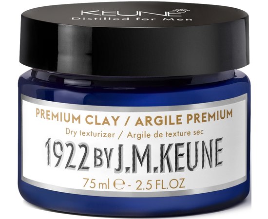 Сухая глина для укладки мужских волос Премиум Keune 1922 Premium Clay, 75 ml