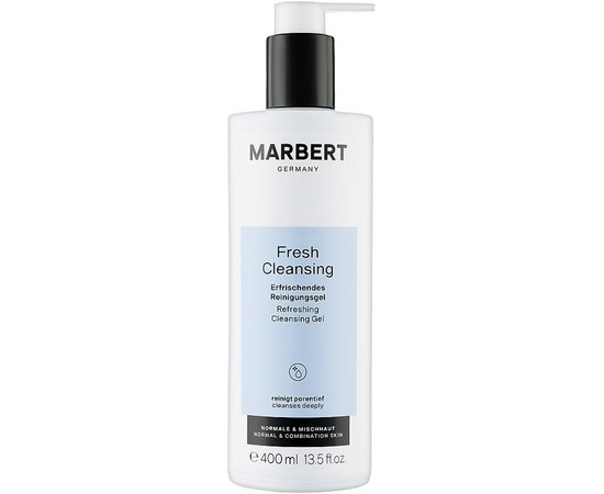 Marbert Cleansing Fresh Cleansing Gel Освіжаючий гель для вмивання особи, 400 мл, фото 