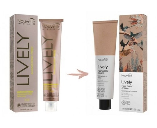 Крем-краска для волос без аммиака Nouvelle Lively Hair Color, 100 ml, изображение 3