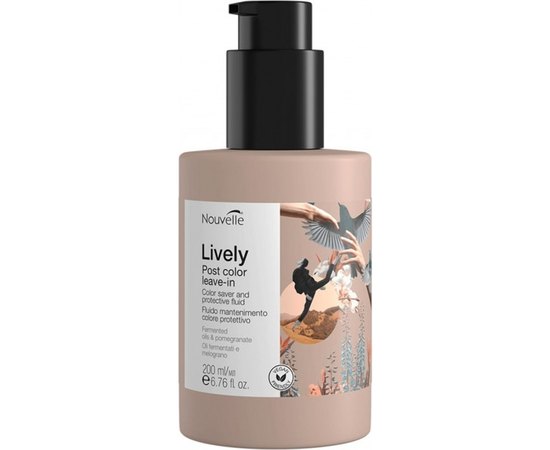 Флюид для сохранения цвета и защиты волос Nouvelle Lively Post Color Leave In Fluid, 200 ml