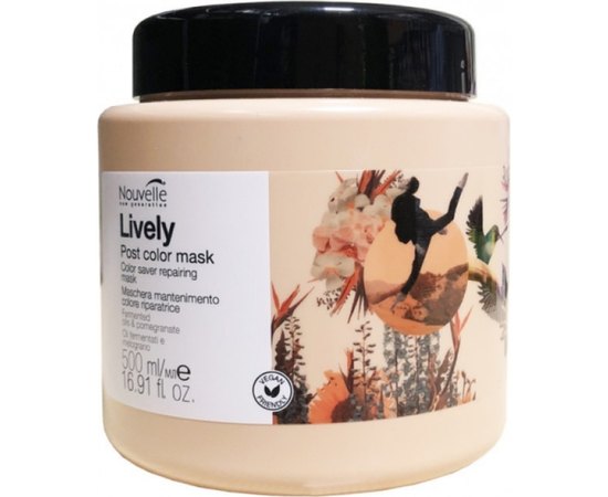 Восстанавливающая маска для окрашенных волос Nouvelle Lively Post Color Mask, изображение 2