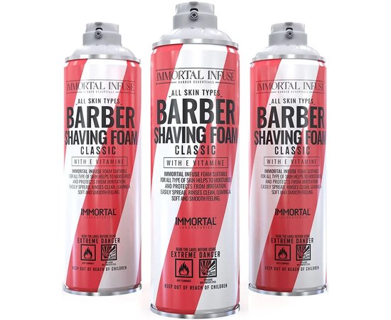 Пена для бритья Immortal Barber Classic INF-77, 500 мл, изображение 2