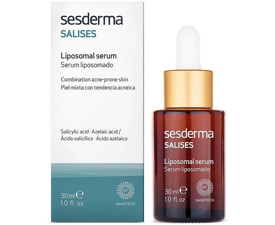 Сироватка для шкіри, схильної до акне Sesderma Salises Liposomal Serum Acne-Prone Skin, 30 ml, фото 