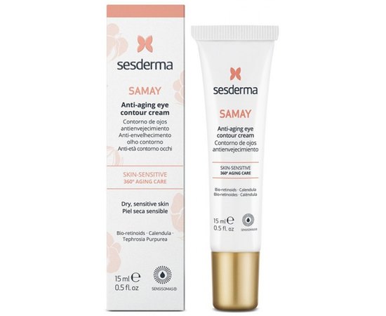 Антивозрастной крем-контур для зоны вокруг глаз Sesderma Samay Anti-Aging Eye Contour Cream, 15 ml