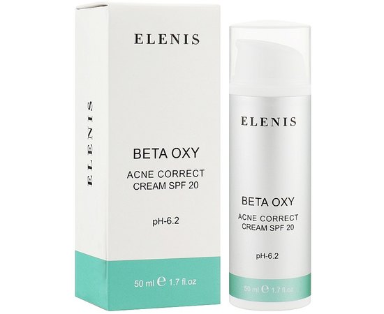 Крем-флюїд матуючий SPF20 Elenis Beta Oxy System Acne Correct Cream, 50 ml, фото 