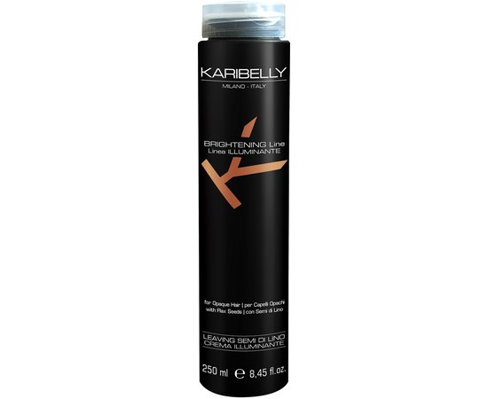 Незмивний крем для блиску волосся Karibelly Brightening Leaving Cream, 250 ml, фото 