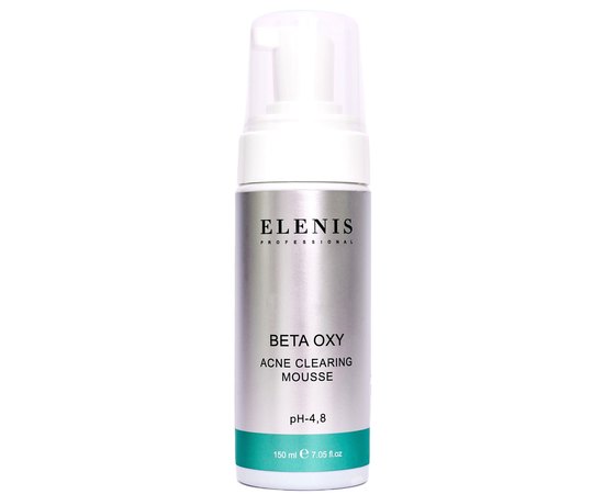 Очищаючий мус для проблемної шкіри Elenis Beta Oxy System Acne Clearing Mousse, 150 ml, фото 