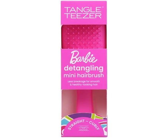 Щітка для волосся Tangle Teezer The Wet Detangler&Barbie Mini Dopamine Pink, фото 