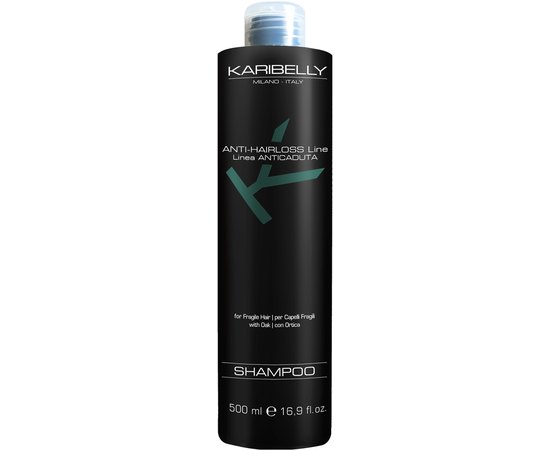 Шампунь против выпадения волос с арникой и крапивой Karibelly Anti-Hairloss Shampoo, 500 ml