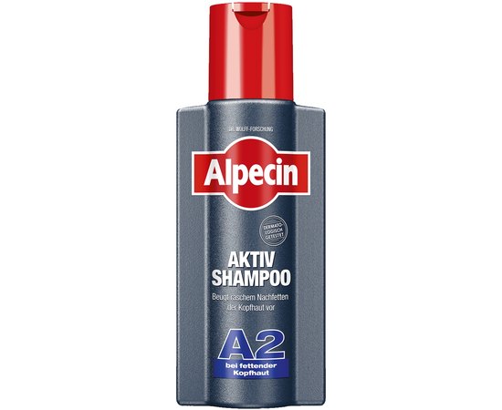 Шампунь для жирной кожи головы и волос Alpecin А2 Active Shampoo, 250 ml