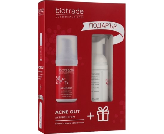 Набір для жирної шкіри обличчя крем + пінка Biotrade Acne Out, фото _ab__is.image_number.default