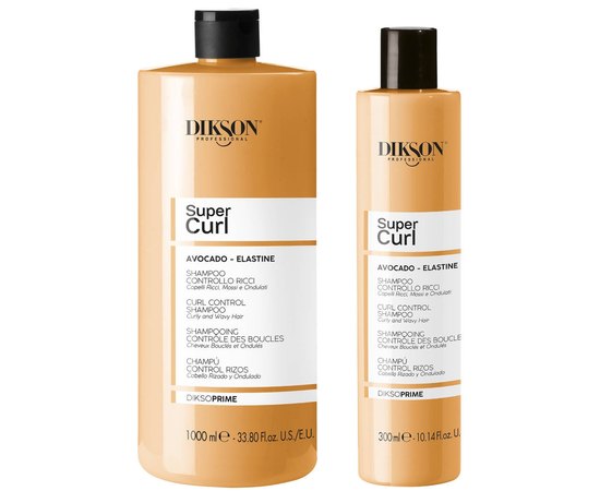 Шампунь для вьющихся волос Dikson Dikso Prime Curl Avocado Elastine Shampoo