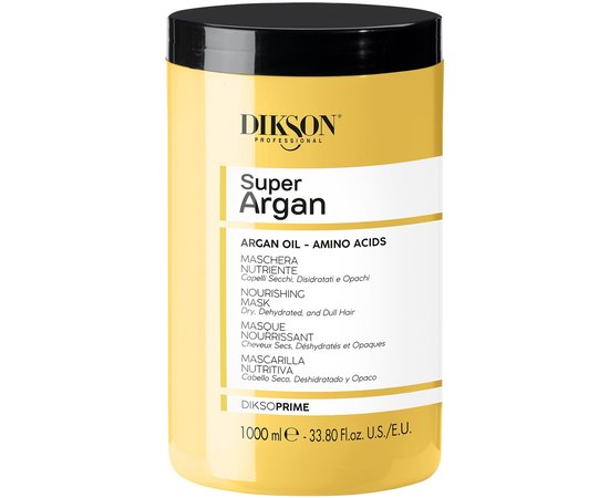 Питательная маска для волос Dikson Dikso Prime Nourish Argan Mask, изображение 3