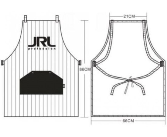 Фартук для барберов JRL White, JRL-BP16015A, изображение 3