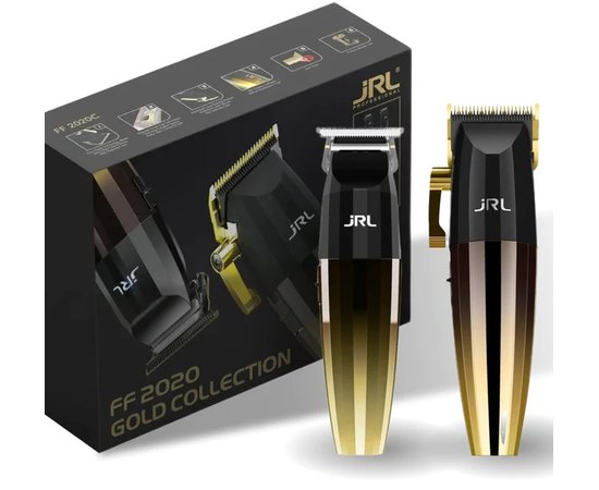 Профессиональный набор машинка + триммер JRL FreshFade 2020 Gold Collection, JRL-2020, изображение 2