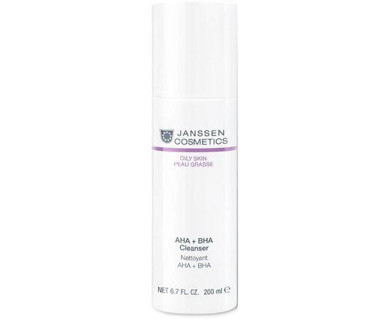 Средство для очищения кожи Janssen Cosmeceutical AHA + BHA Cleanser, 200 ml, изображение 2