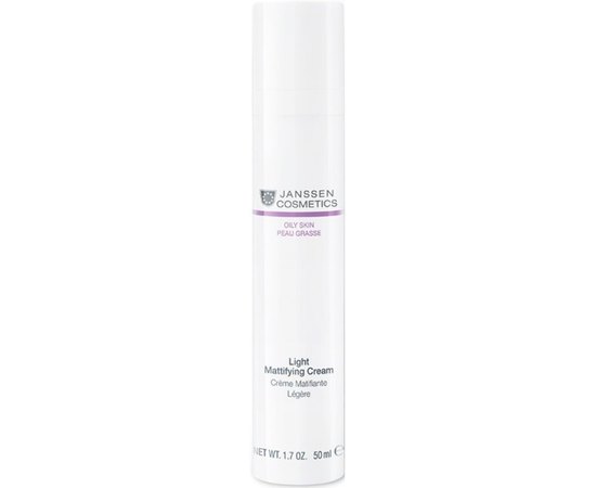 Легкий матирующий крем Janssen Cosmeceutical Light Mattifying Cream, 50 ml, изображение 2