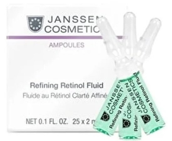Интенсивно восстанавливающий флюид с ретинолом Janssen Cosmeceutical Refining Retinol Fluid, 25x2 ml, изображение 3