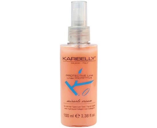 Крем для блиску та зволоження волосся Karibelly Protective Miracle Cream, 100 ml, фото 