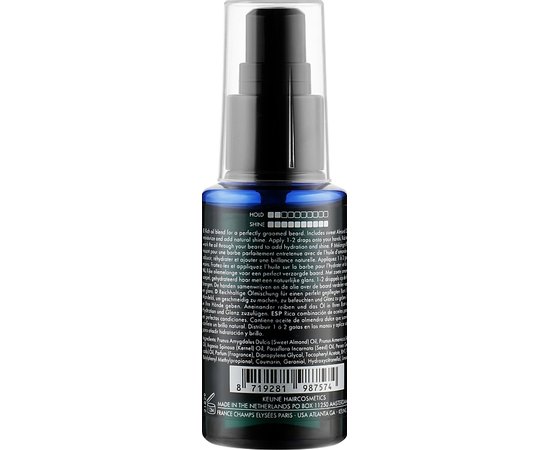 Масло для бороды Keune 1922 Beard Oil Distilled For Men, 50 ml, изображение 2