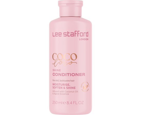 Кондиціонер для сяйва з кокосовою олією Lee Stafford Coco Loco Shine Conditioner, 250 ml, фото 