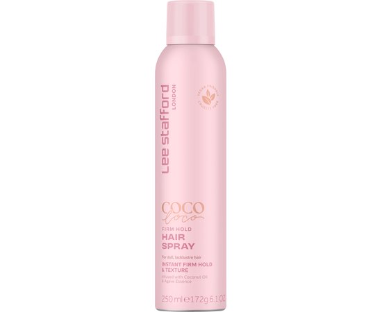 Фиксирующий спрей для волос Lee Stafford Coco Loco Firm Hold Hairspray, 250 ml