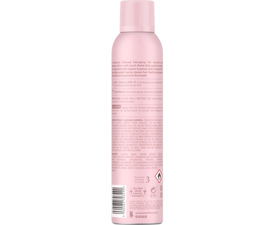 Фиксирующий спрей для волос Lee Stafford Coco Loco Firm Hold Hairspray, 250 ml, изображение 2