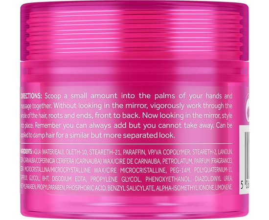 Воск для волос Lee Stafford Messed Up Putty, 50 ml, изображение 2