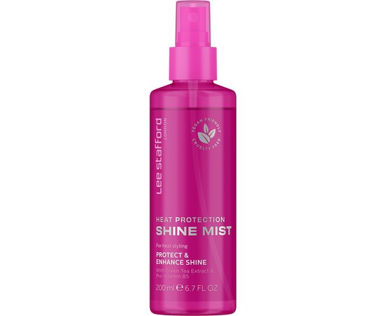 Захисний спрей для сяйва волосся Lee Stafford Heat Protection Shine Mist, 200 ml, фото 