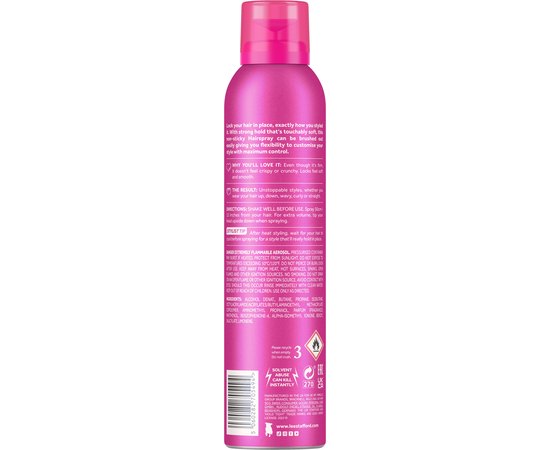 Фиксирующий спрей для волос Lee Stafford Hold Tight Hairspray, 250 ml, изображение 2