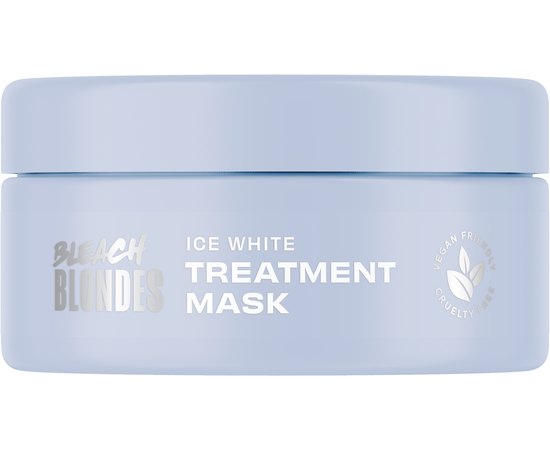 Маска для волосся з синім пігментом Lee Stafford Bleach Blondes Ice White Toning Treatment Mask, 200 ml, фото 
