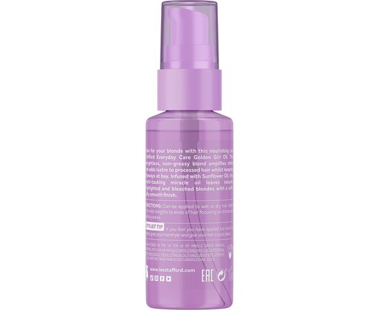 Олія для освітленого волосся Lee Stafford Bleach Blondes Everyday Care Golden Girl Oil, 50 ml, фото _ab__is.image_number.default