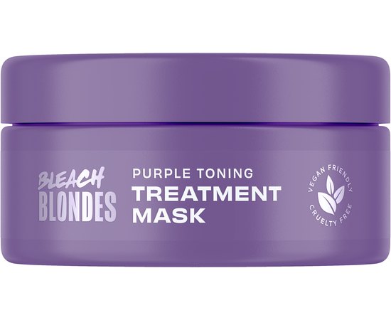 Маска від жовтизни освітленого волосся Lee Stafford Bleach Blondes Purple Toning Treatment Mask, 200 ml, фото 