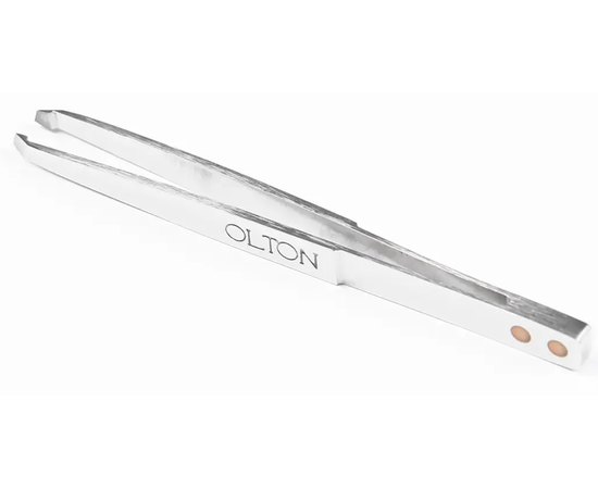 Пинцет для бровей + кожаный чехол Olton, изображение 3