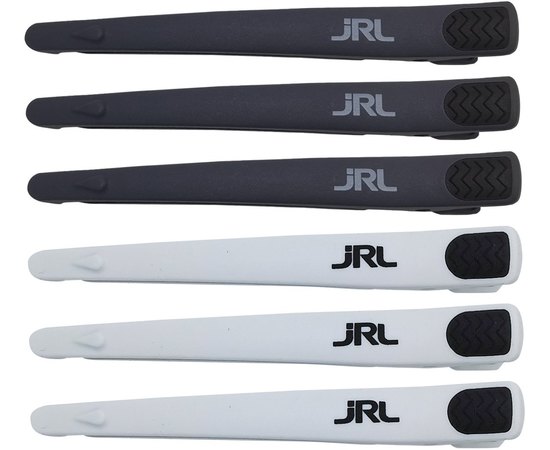 Зажими JRL чорно-білі JRL-HC01, 6шт, фото 