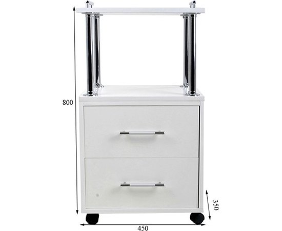 Косметологическая тележка Стандарт 2 Ukrestet, изображение 2