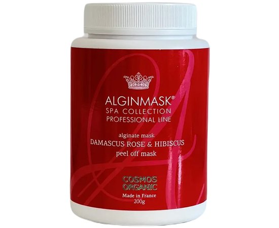 Альгінатна маска Дамаська троянда і гібіскус Alginmask Damascus Rose & Hibiscus Peel off Mask, фото 